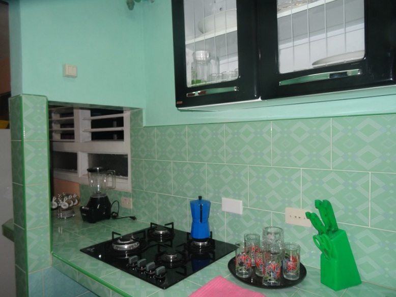 'Cocina' Casas particulares are an alternative to hotels in Cuba.